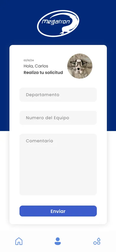 Mockup de Figma de la pantalla de creación de nuevo reporte
